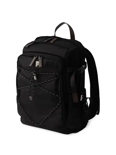 Prada Men's Re-Nylon and Leather Backpack | Thumbnail 2 Prada Men's Re-Nylon and Leather Backpack | Thumbnail 2
