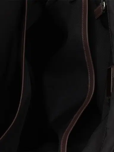 Prada Men's Re-Nylon and Leather Backpack | Thumbnail 4 Prada Men's Re-Nylon and Leather Backpack | Thumbnail 4