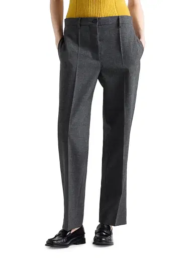 Prada Women's Rush Stitch Pants - Grey | Thumbnail 2