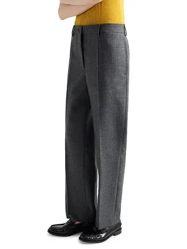 Prada Women's Rush Stitch Pants - Grey | Thumbnail 3