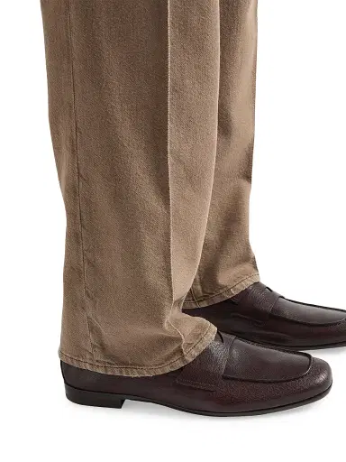 Prada Men's Leather Loafers - Brown | Thumbnail 6 Prada Men's Leather Loafers - Brown | Thumbnail 6