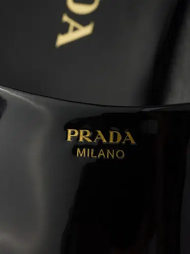 Prada Women's Patent Leather Thong Sandals - Black - Size 5 | Thumbnail 5