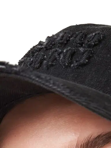 Miu Miu Women's Denim Baseball Cap - Black - Size Small | Thumbnail 2 Miu Miu Women's Denim Baseball Cap - Black - Size Small | Thumbnail 2