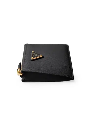 Prada Women's Saffiano Leather Wallet - Black | Thumbnail 3