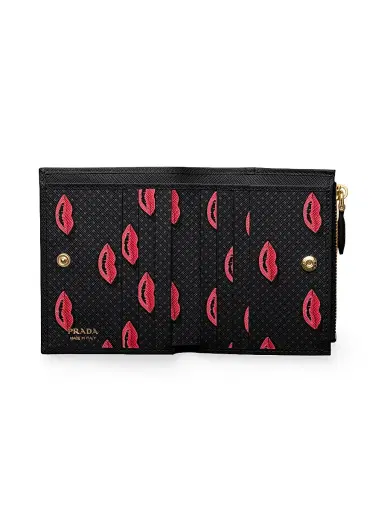Prada Women's Saffiano Leather Wallet - Black | Thumbnail 4