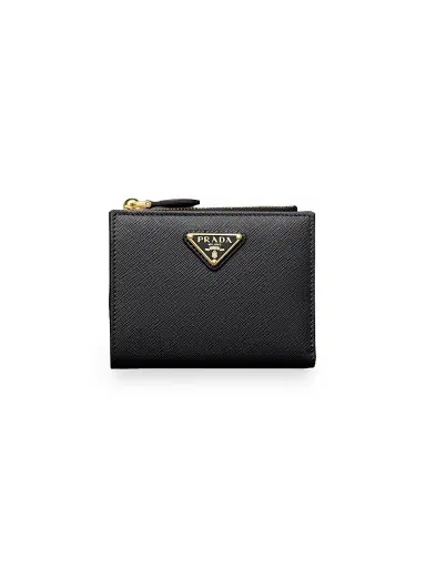 Prada Women's Saffiano Leather Wallet - Black | Thumbnail 1