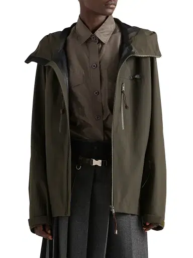 Prada Women's Technical Fabric Jacket - Green | Thumbnail 2
