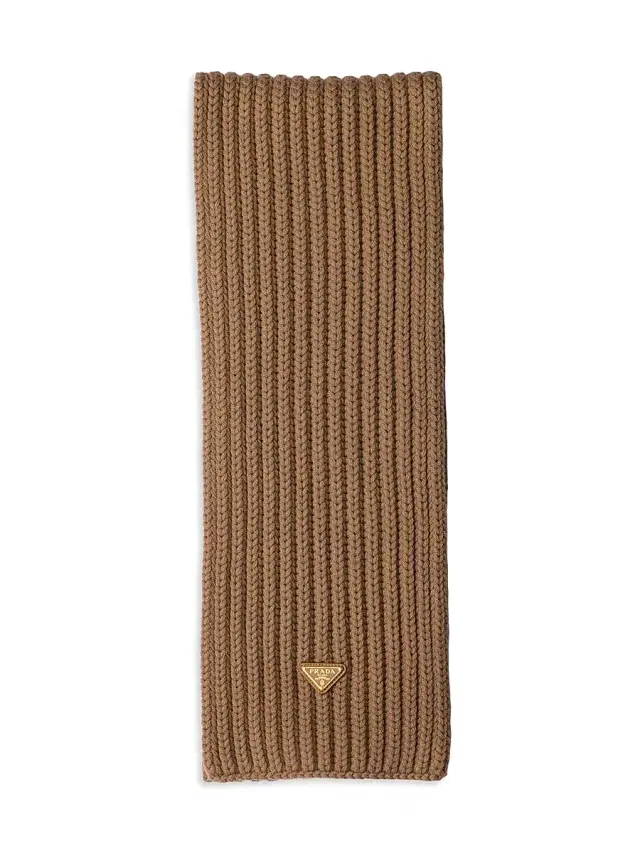 Prada Women's Wool Scarf - Brown