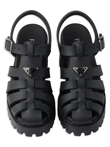 Prada Women's Rubber Platform Sandals | Thumbnail 2 Prada Women's Rubber Platform Sandals | Thumbnail 2