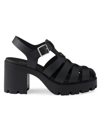 Prada Women's Rubber Platform Sandals | Thumbnail 1 Prada Women's Rubber Platform Sandals | Thumbnail 1