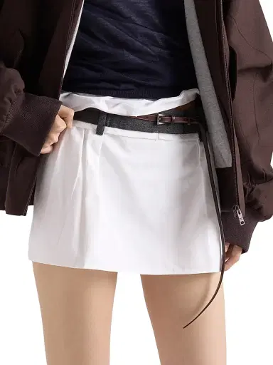 Prada Women's Poplin and Rush Stitch Miniskirt - White - Size 6 | Thumbnail 4 Prada Women's Poplin and Rush Stitch Miniskirt - White - Size 6 | Thumbnail 4