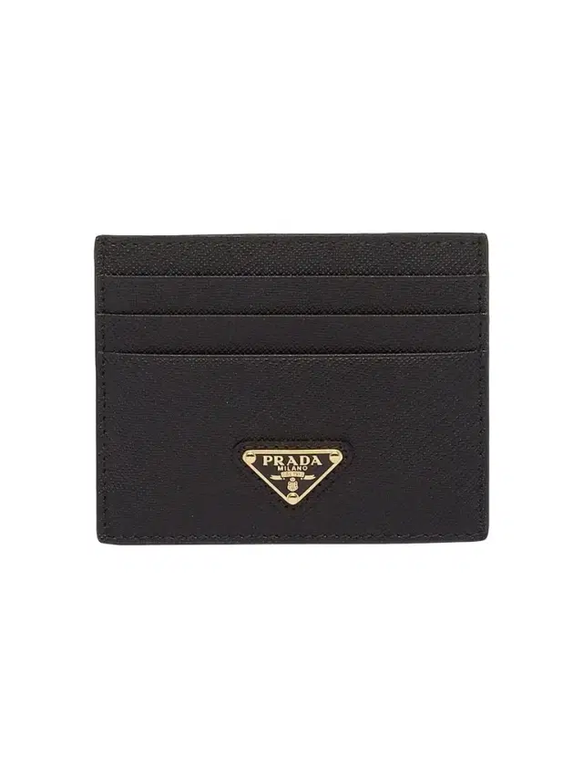 Prada Women's Saffiano Leather Card Holder - Black