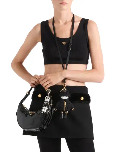 Prada Women's Jersey Top - Black | Thumbnail 2