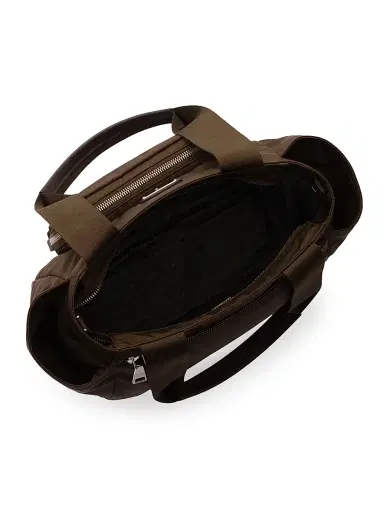 Prada Women's Re-Nylon Tote Bag - Dark Brown | Thumbnail 4 Prada Women's Re-Nylon Tote Bag - Dark Brown | Thumbnail 4
