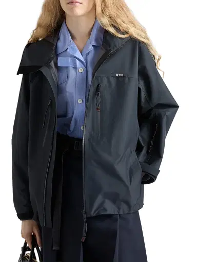 Prada Women's Technical Fabric Jacket - Black | Thumbnail 2 Prada Women's Technical Fabric Jacket - Black | Thumbnail 2