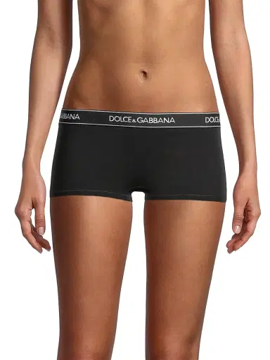 Dolce & Gabbana Women's Logo Band Boyshorts - Nero - Size XL | Thumbnail 3 Dolce & Gabbana Women's Logo Band Boyshorts - Nero - Size XL | Thumbnail 3