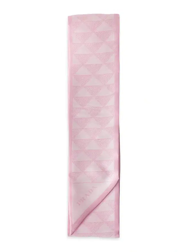 Prada Women's Printed Silk Skinny Scarf - Pink