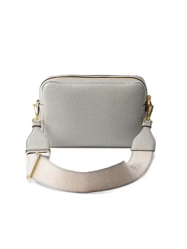 Prada Women's Small Leather Shoulder Bag - Grey | Thumbnail 3 Prada Women's Small Leather Shoulder Bag - Grey | Thumbnail 3