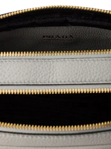 Prada Women's Small Leather Shoulder Bag - Grey | Thumbnail 5 Prada Women's Small Leather Shoulder Bag - Grey | Thumbnail 5