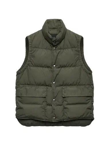 Prada Men's Cotton Down Vest - Green | Thumbnail 1 Prada Men's Cotton Down Vest - Green | Thumbnail 1