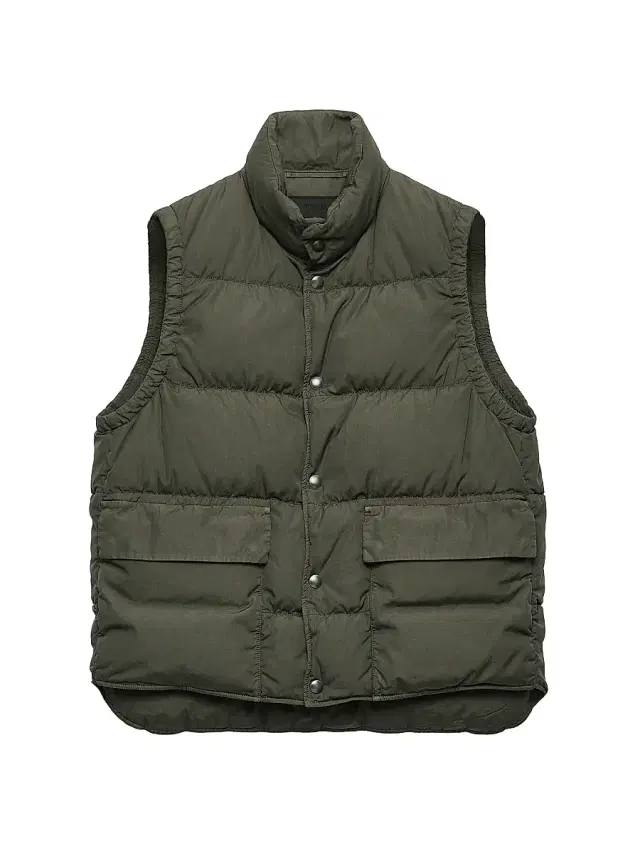 Men's Cotton Down Vest - Green Men's Cotton Down Vest - Green