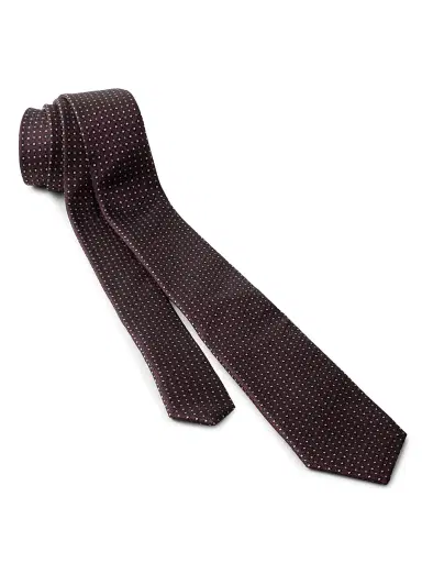Prada Men's Silk Tie - Dark Red | Thumbnail 2 Prada Men's Silk Tie - Dark Red | Thumbnail 2