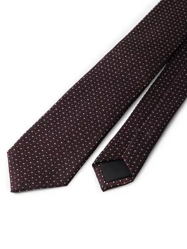 Prada Men's Silk Tie - Dark Red | Thumbnail 4 Prada Men's Silk Tie - Dark Red | Thumbnail 4