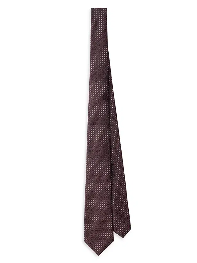 Men's Silk Tie - Dark Red