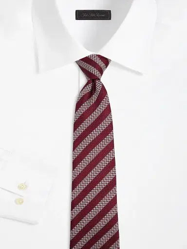 Giorgio Armani Men's Striped Woven Silk Jacquard Tie | Thumbnail 2 Giorgio Armani Men's Striped Woven Silk Jacquard Tie | Thumbnail 2