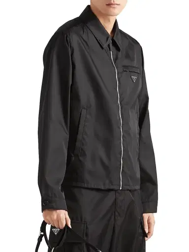 Prada Men's Re-Nylon Blouson Jacket - Black - Size 50 | Thumbnail 2 Prada Men's Re-Nylon Blouson Jacket - Black - Size 50 | Thumbnail 2