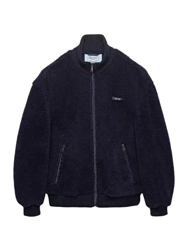 Prada Women's Fleece Jacket - Blue | Thumbnail 1 Prada Women's Fleece Jacket - Blue | Thumbnail 1