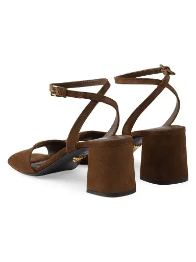 Prada Women's Suede Sandals - Brown - Size 11 | Thumbnail 3 Prada Women's Suede Sandals - Brown - Size 11 | Thumbnail 3