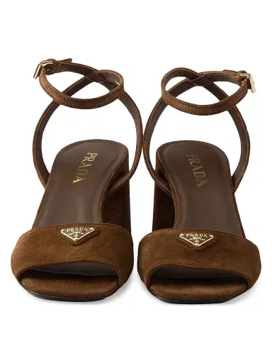 Prada Women's Suede Sandals - Brown - Size 11 | Thumbnail 4 Prada Women's Suede Sandals - Brown - Size 11 | Thumbnail 4