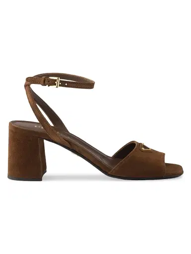Prada Women's Suede Sandals - Brown - Size 11 | Thumbnail 1 Prada Women's Suede Sandals - Brown - Size 11 | Thumbnail 1