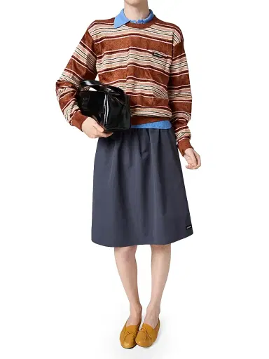 Miu Miu Women's Chenille Sweater - Brown - Size 6 | Thumbnail 6