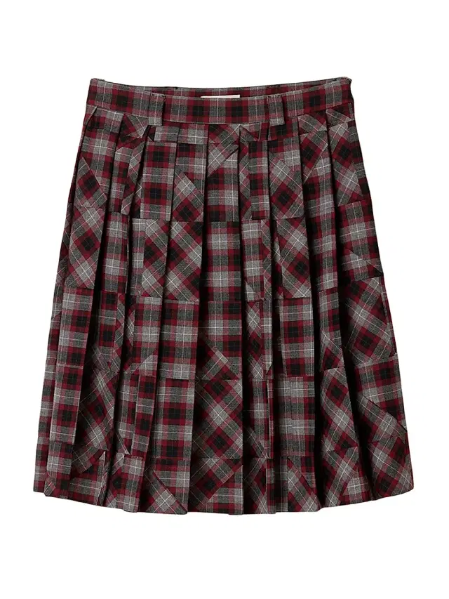 Miu Miu Women's Tartan Patchwork Midi Skirt - Grey Multi