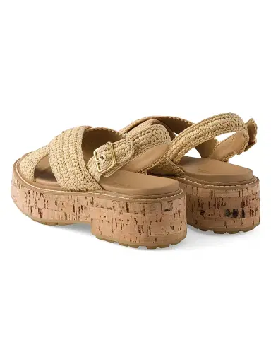 Prada Women's Crochet Platform Sandals | Thumbnail 3 Prada Women's Crochet Platform Sandals | Thumbnail 3