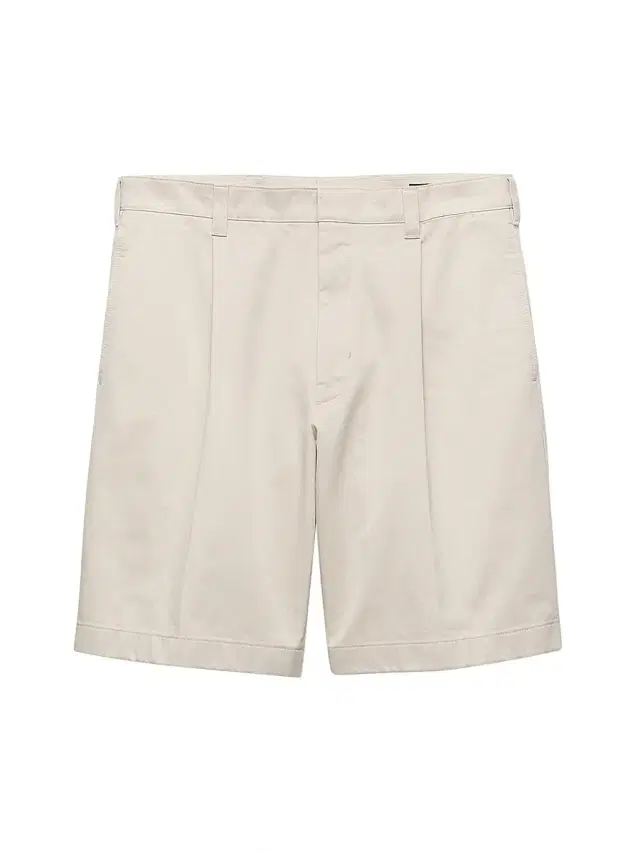 Men's Cotton Bermuda Shorts - Beige Khaki