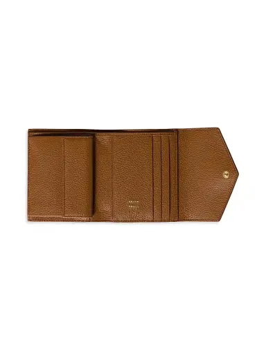 Miu Miu Women's Leather Wallet - Brown | Thumbnail 2 Miu Miu Women's Leather Wallet - Brown | Thumbnail 2