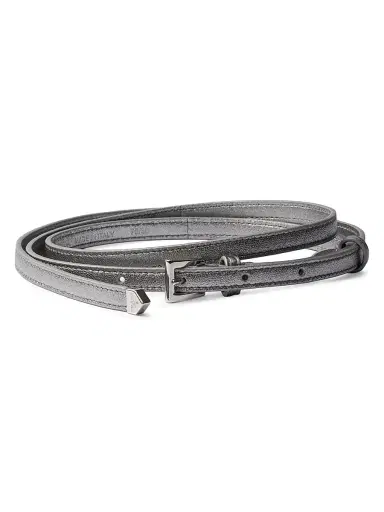 Prada Women's Nappa Leather Belt - Silver - Size 36 | Thumbnail 1