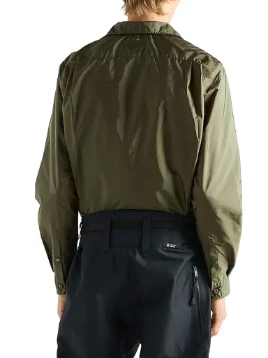 Prada Men's Re-Nylon Shirt - Green | Thumbnail 4