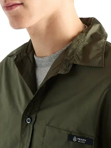 Prada Men's Re-Nylon Shirt - Green | Thumbnail 6