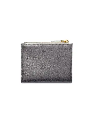 Prada Women's Small Saffiano Leather Wallet - Silver Assorted | Thumbnail 3 Prada Women's Small Saffiano Leather Wallet - Silver Assorted | Thumbnail 3