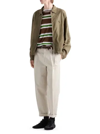 Prada Men's Suede Jacket - Green - Size 44 | Thumbnail 6 Prada Men's Suede Jacket - Green - Size 44 | Thumbnail 6
