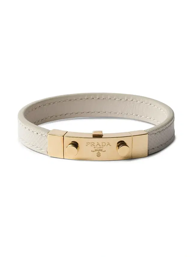 Women's Saffiano Leather Bracelet - Beige