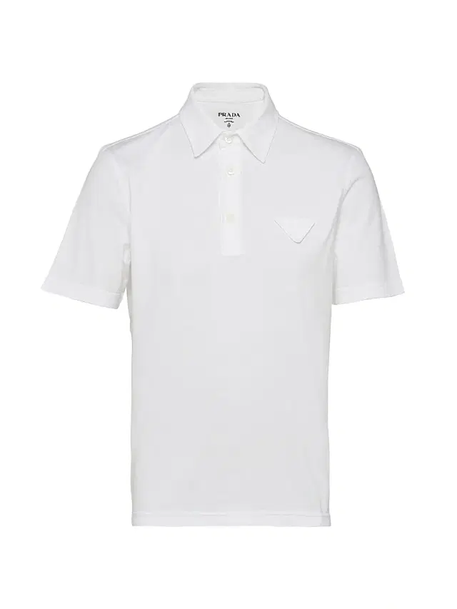 Men's Short-Sleeved Cotton Polo Shirt - White