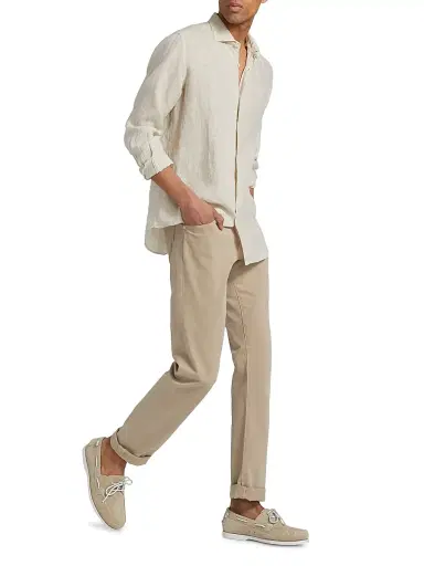 MC2 Saint Barth Men's Pamplona Linen Shirt - Linen Grain | Thumbnail 2