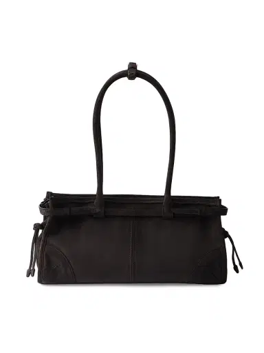 Prada Women's Bonnie Medium Suede Top Handle Bag | Thumbnail 5 Prada Women's Bonnie Medium Suede Top Handle Bag | Thumbnail 5