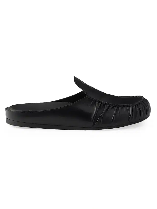 Prada Men's Leather Mules - Black