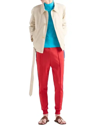 Prada Men's Cotton Turtleneck Sweater - Blue | Thumbnail 6 Prada Men's Cotton Turtleneck Sweater - Blue | Thumbnail 6